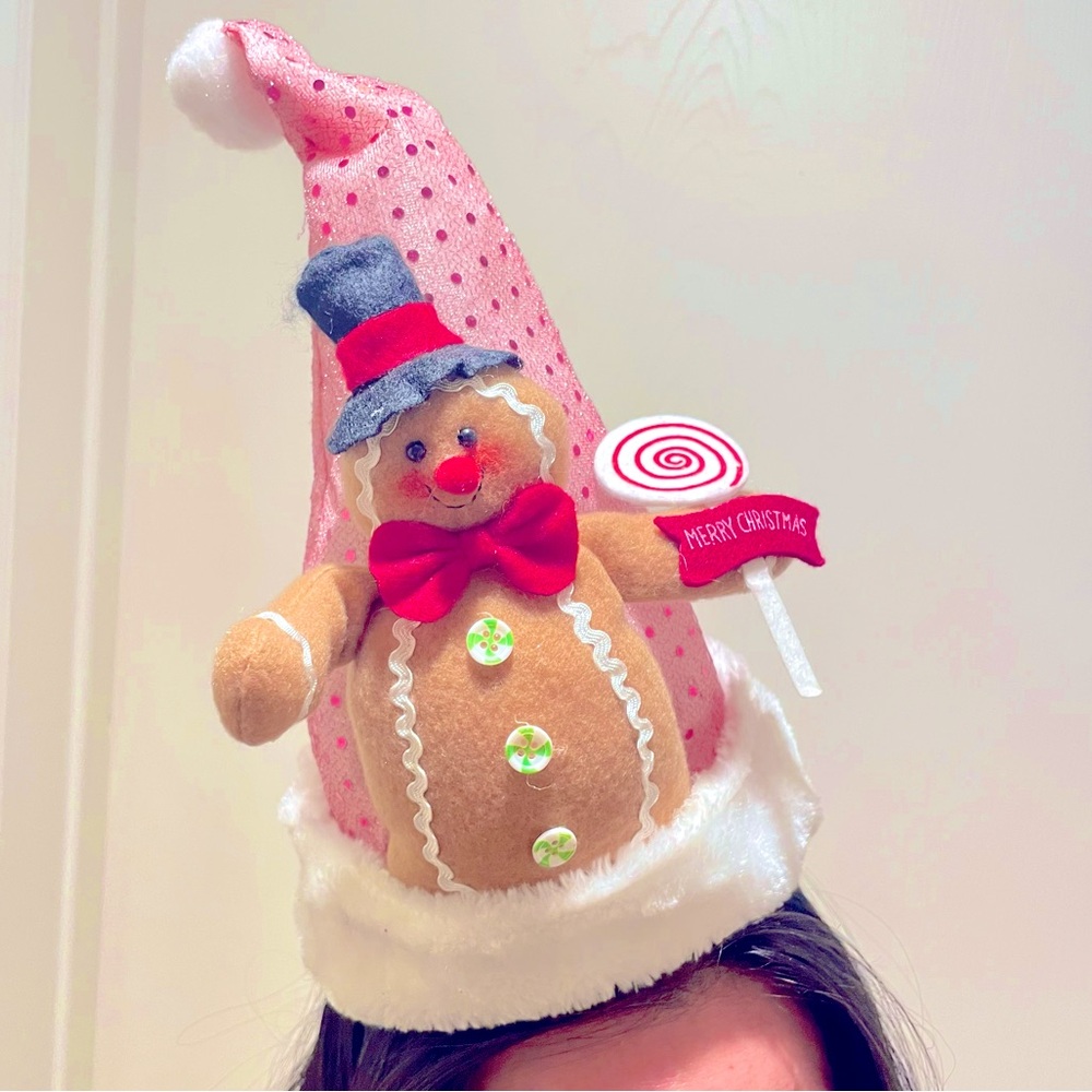 🎁 HOLIDAY SPECIAL 🎁 Gingerbread cookie Santa elf hat OS